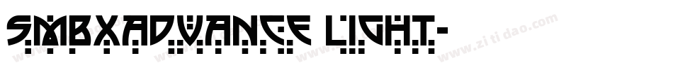SMBxAdvance Light字体转换